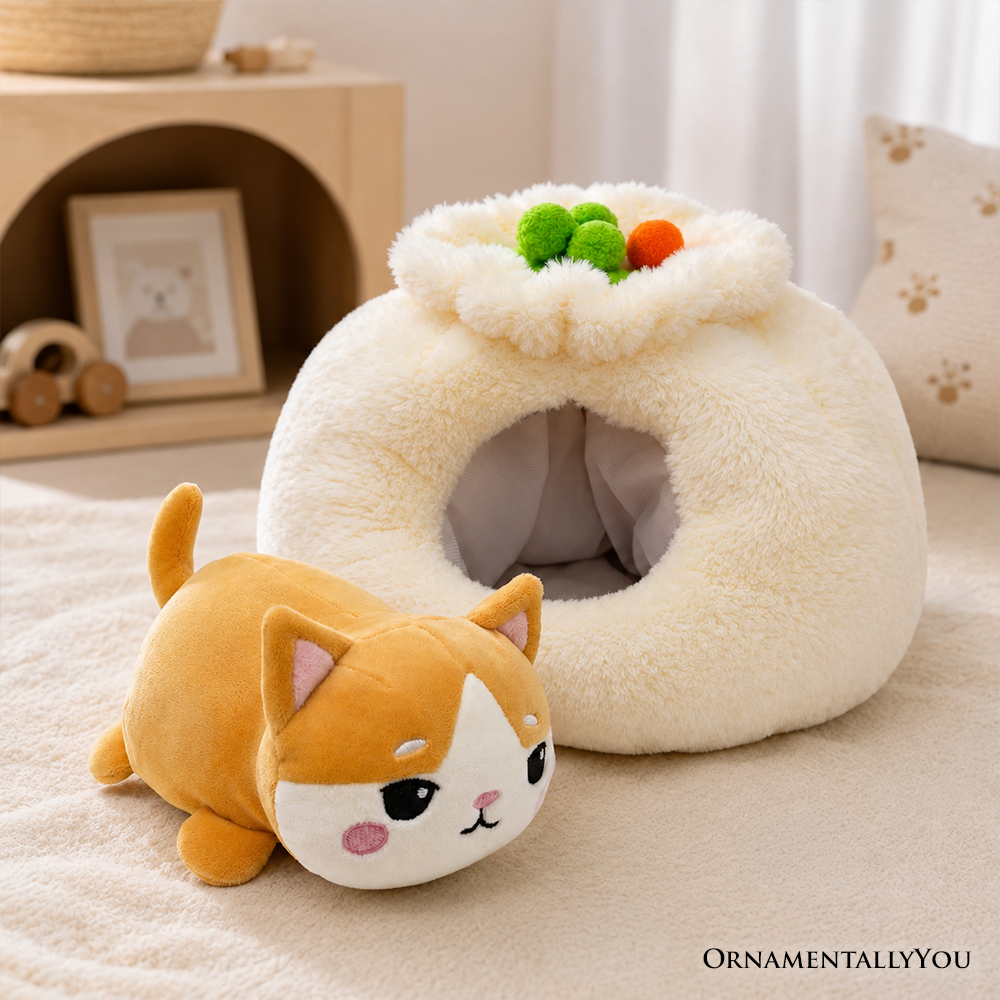 Meow Bao Dumpling Kitty Plushie Set (7.5")