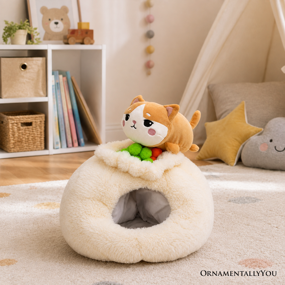 Meow Bao Dumpling Kitty Plushie Set (7.5")