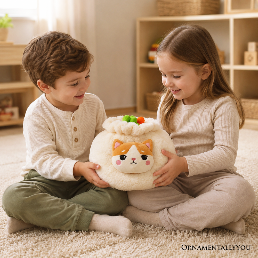 Meow Bao Dumpling Kitty Plushie Set (7.5")