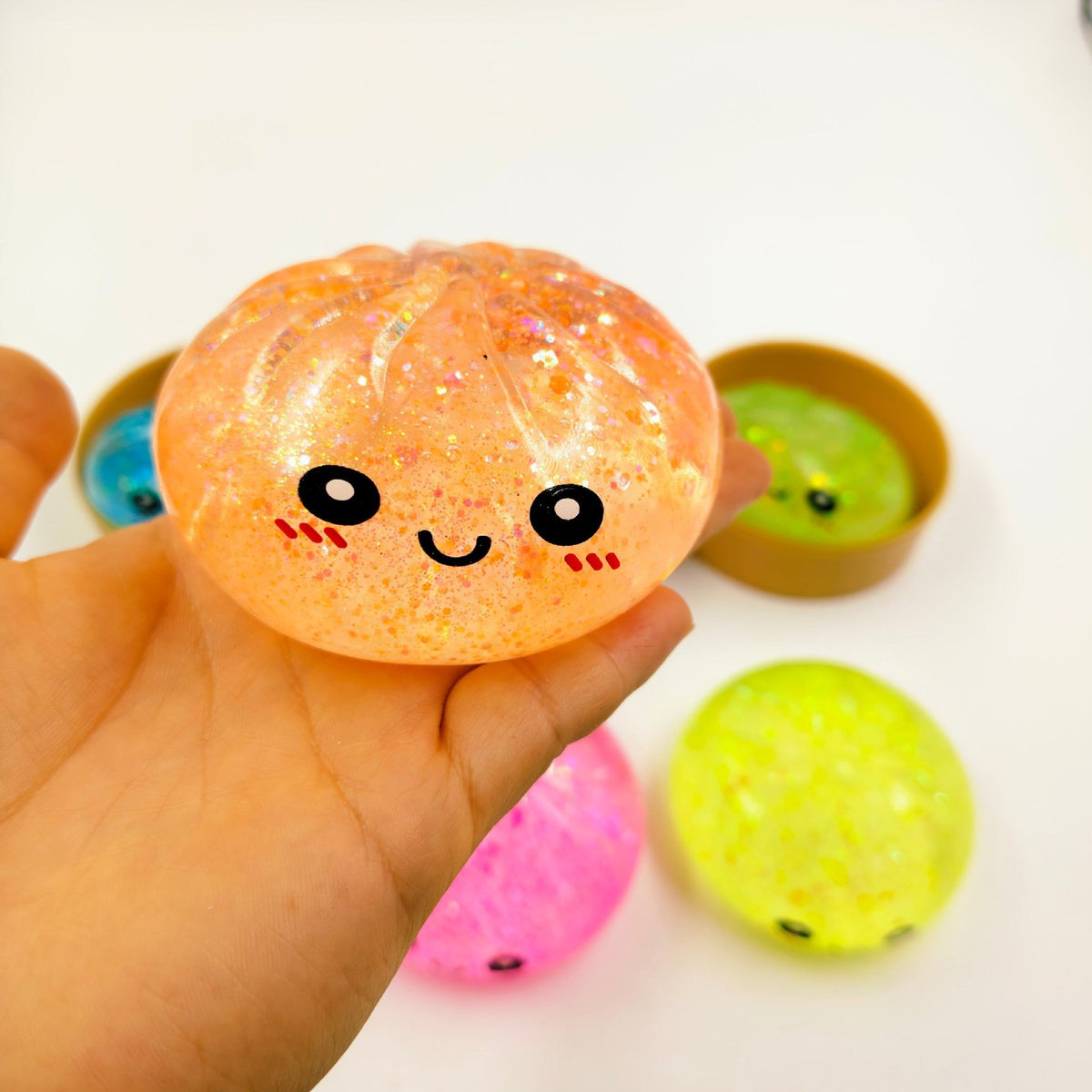 Glitter Slow-Rise Dumpling Squishy