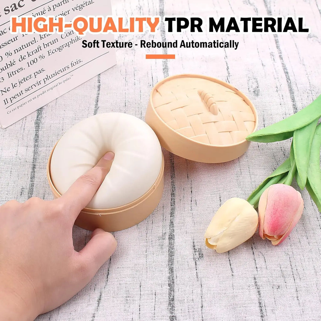 Rainbow Dumpling Squishy with Mini Steamer