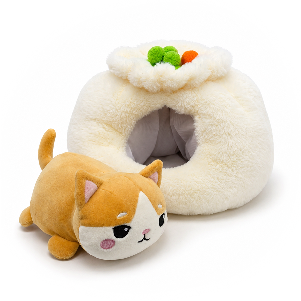 Meow Bao Dumpling Kitty Plushie Set (7.5")