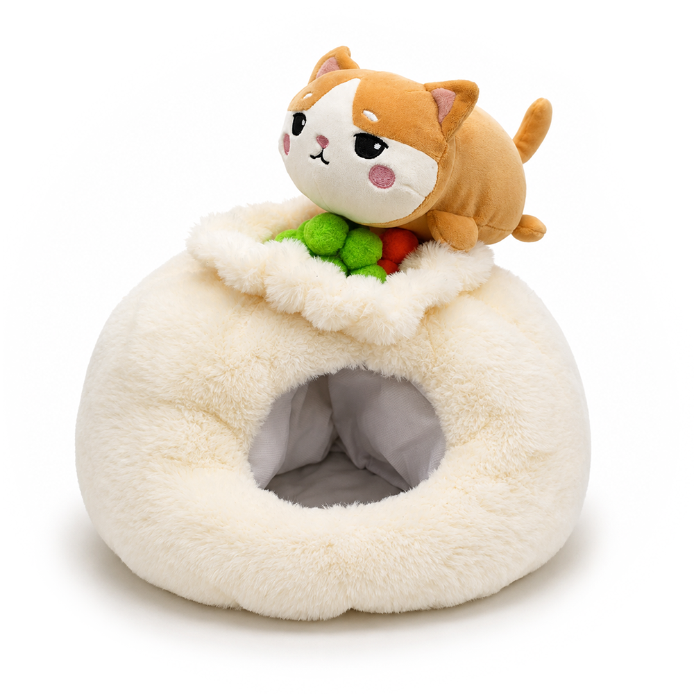 Meow Bao Dumpling Kitty Plushie Set (7.5")
