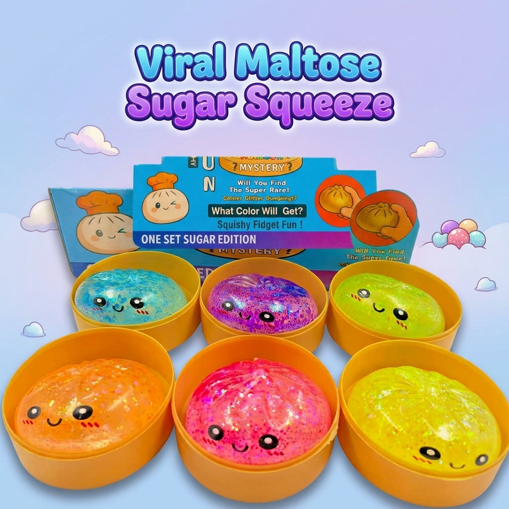 Glitter Slow-Rise Dumpling Squishy